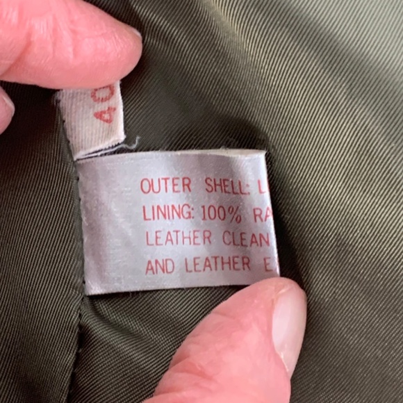 M Julian for Wilson’s Leather Tan Distressed Leather Bomber/Aviator Jacket - Picture 13 of 16